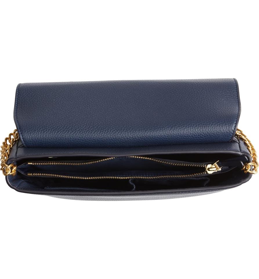 Tory Burch Chelsea Royal Blue Leather Shoulder Bag