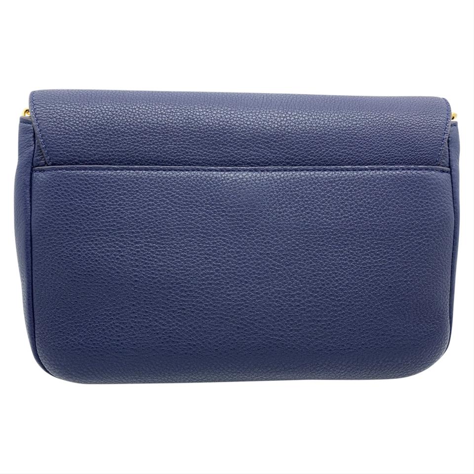 Tory Burch Chelsea Royal Blue Leather Shoulder Bag