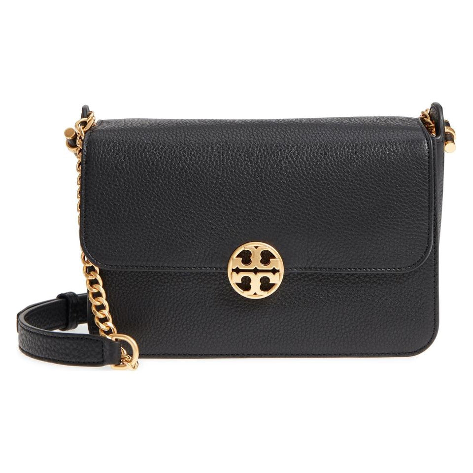 Tory Burch Crossbody Chelsea Black Leather Shoulder Bag
