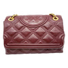 Tory Burch Fleming Soft Quilted Lambskin Red Leather Shoulder Bag