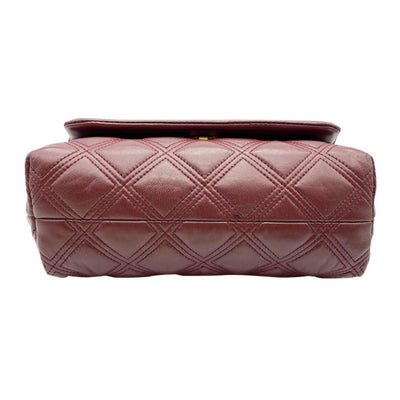 Fleming Clutch of Tory Burch - Red quilted clutch bag with flap for women