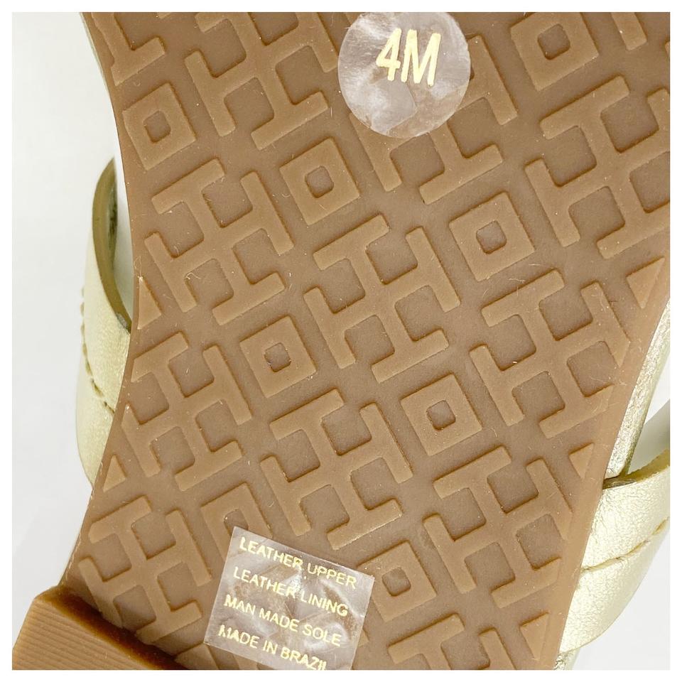Tory Burch Gold Miller Flip Flop Flats Sandals US 4