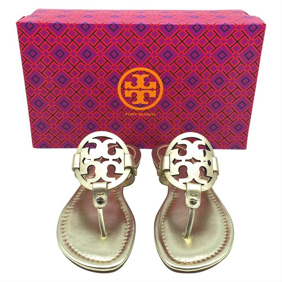 Tory Burch Gold Miller Flip Flop Flats US 4.5