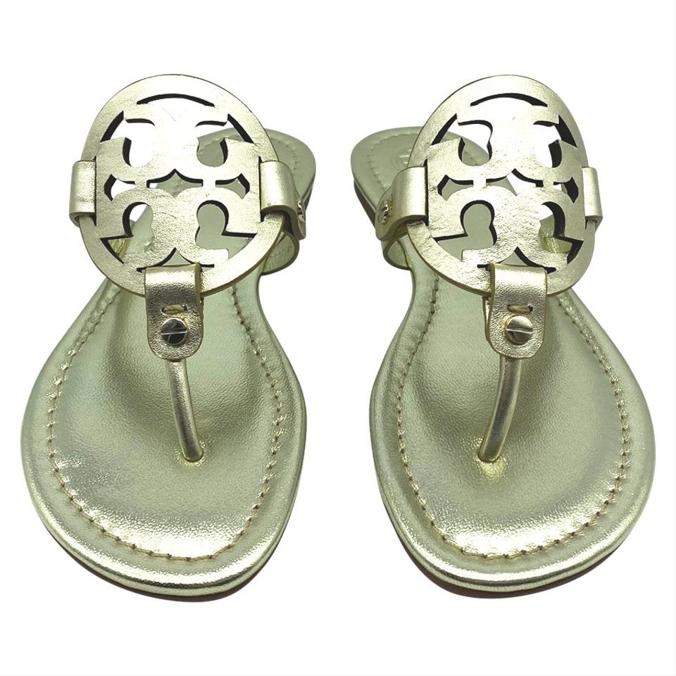 Tory Burch Gold Miller Flip Flop Flats US 4.5