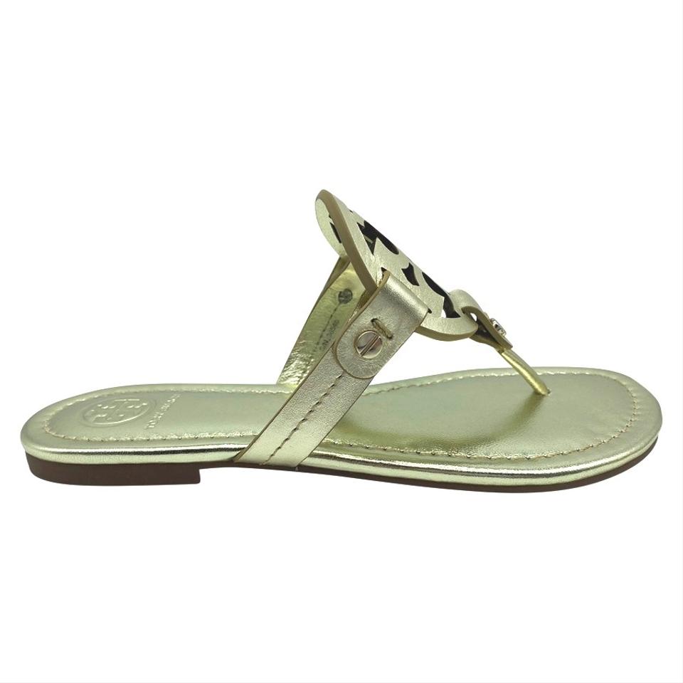 Tory Burch Gold Miller Flip Flop Flats US 4.5