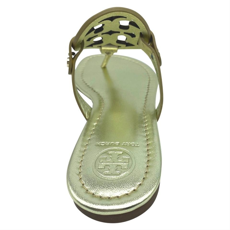 Tory Burch Gold Miller Flip Flop Flats US 4.5