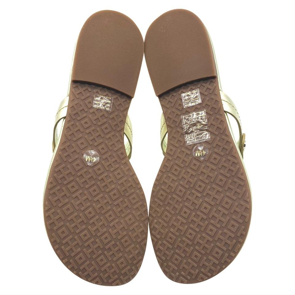 Tory Burch Gold Miller Flip Flop Flats US 4.5
