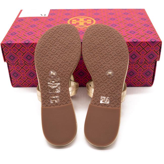 Tory Burch Gold Miller Flip Flop Flats Us4.5 Sandals