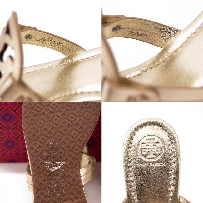 Tory Burch Gold Miller Flip Flop Flats Us4.5 Sandals