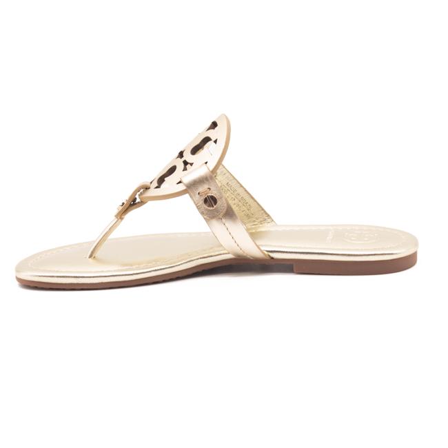 Tory Burch Gold Miller Flip Flop Flats Us4.5 Sandals