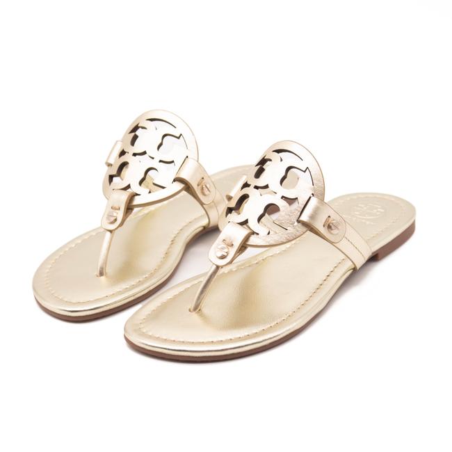 Tory Burch Gold Miller Flip Flop Flats Us4.5 Sandals