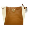 Tory Burch Hobo Everly Straw Brown Leather Tote