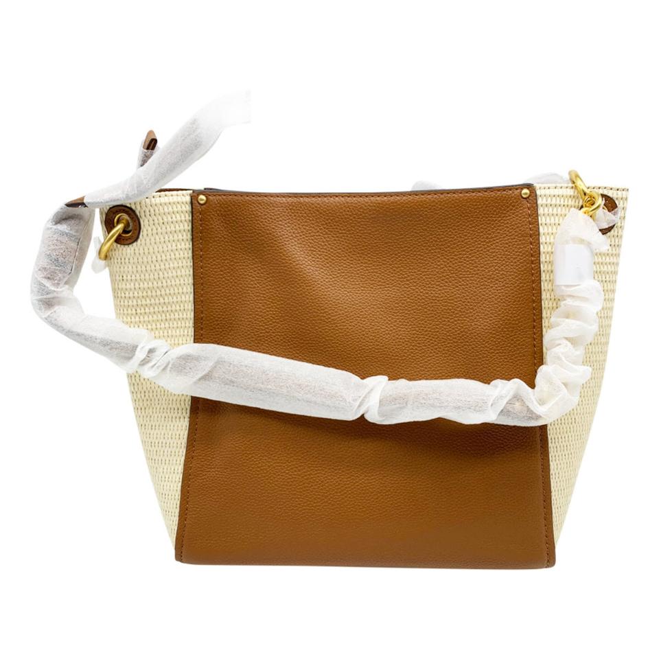 Tory Burch Hobo Everly Straw Brown Leather Tote - MyDesignerly
