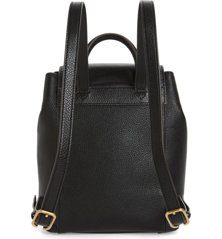 Tory Burch Mcgraw Black Leather Backpack