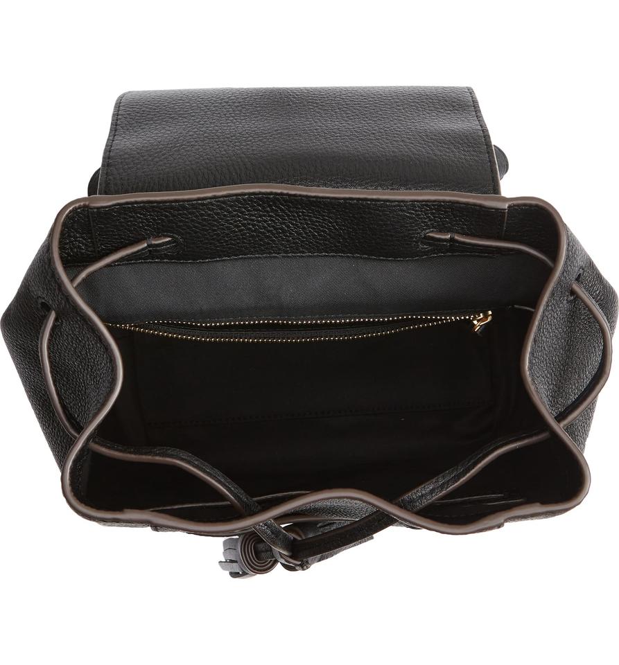 Tory Burch Mcgraw Black Leather Backpack