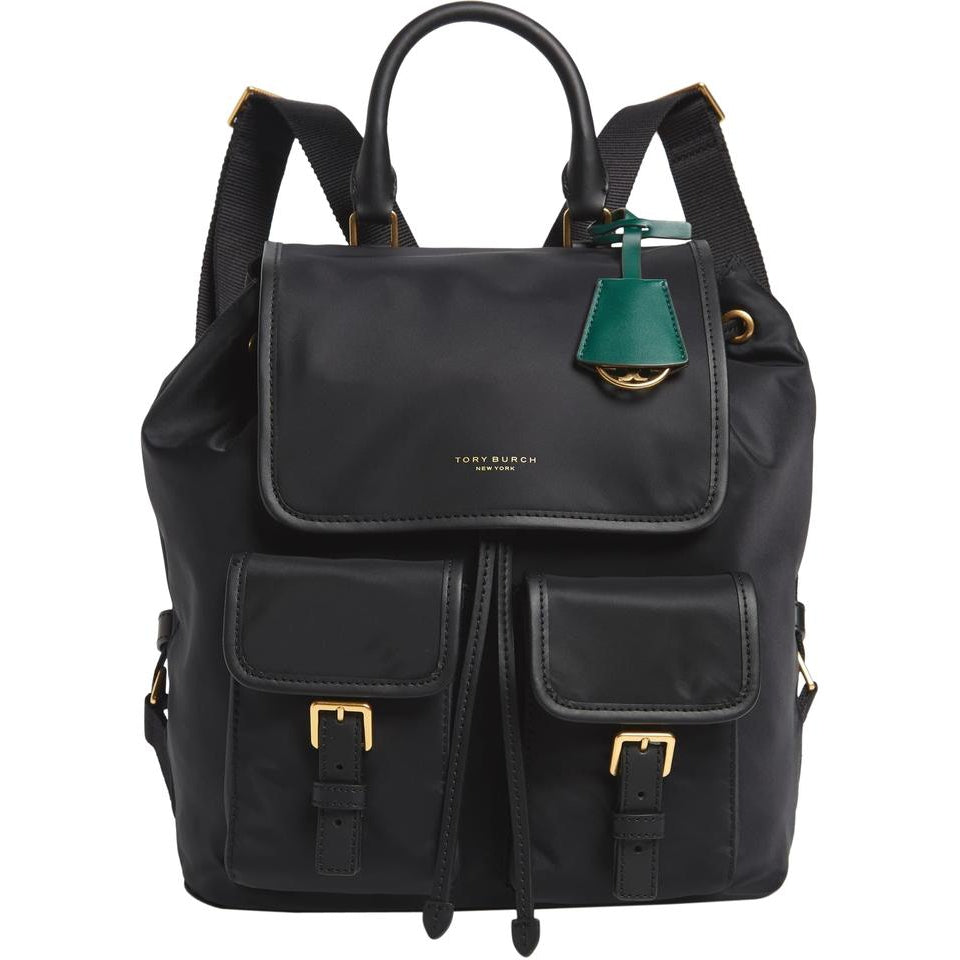 Tory Burch Perry Black Nylon Backpack