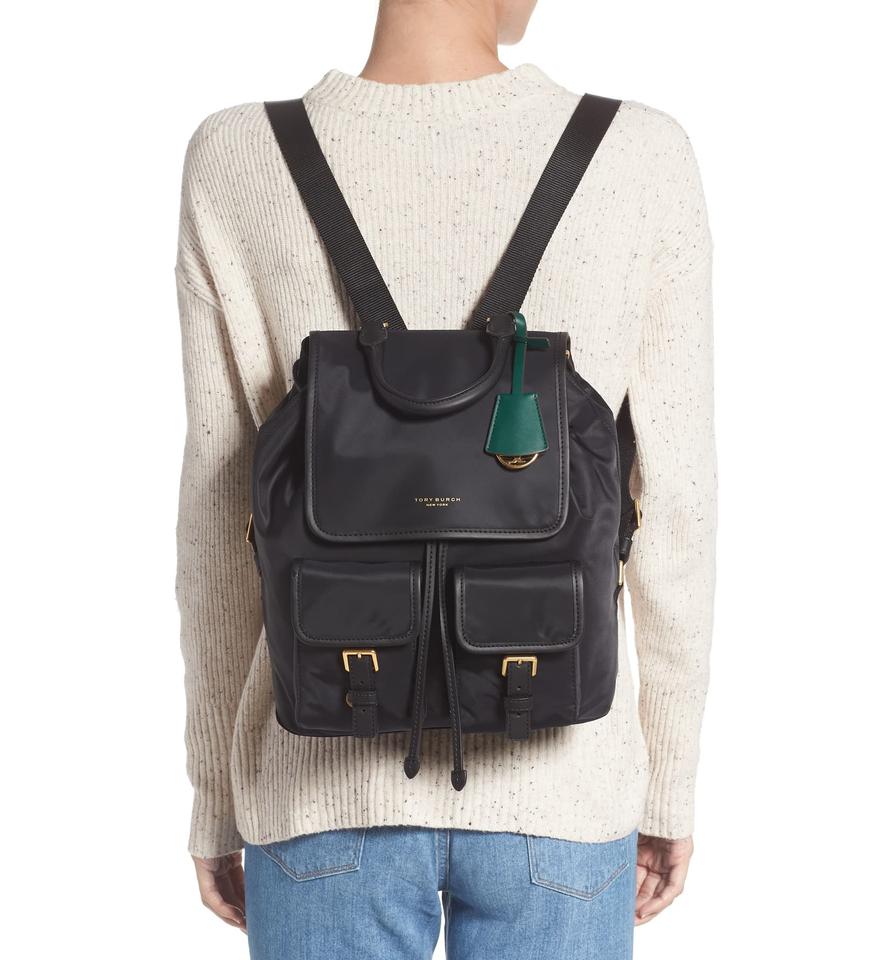 Tory Burch Perry Black Nylon Backpack