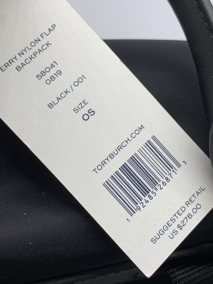 Tory Burch Perry Black Nylon Backpack