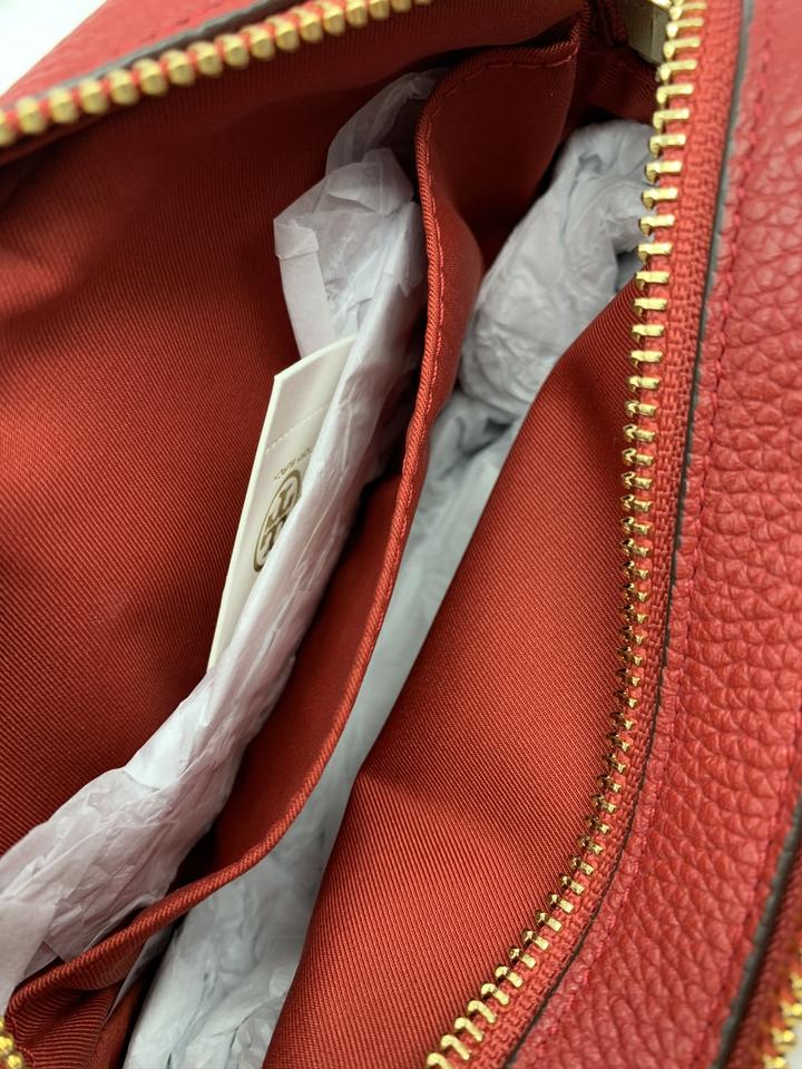 Tory Burch Perry Bomb Red Leather Cross Body Bag