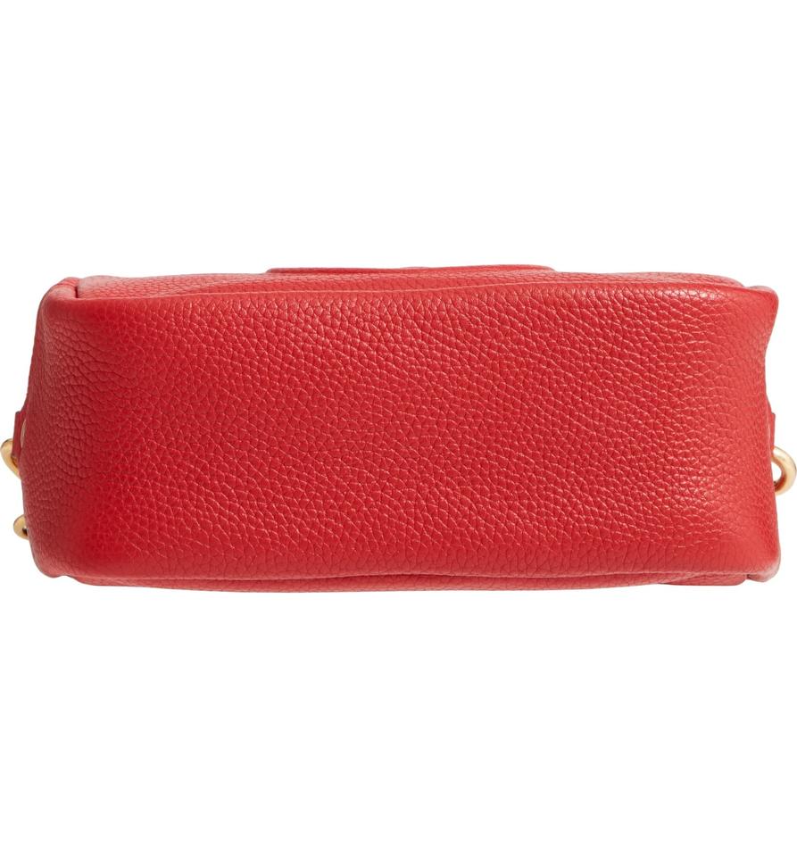 Tory Burch Perry Bomb Red Leather Cross Body Bag