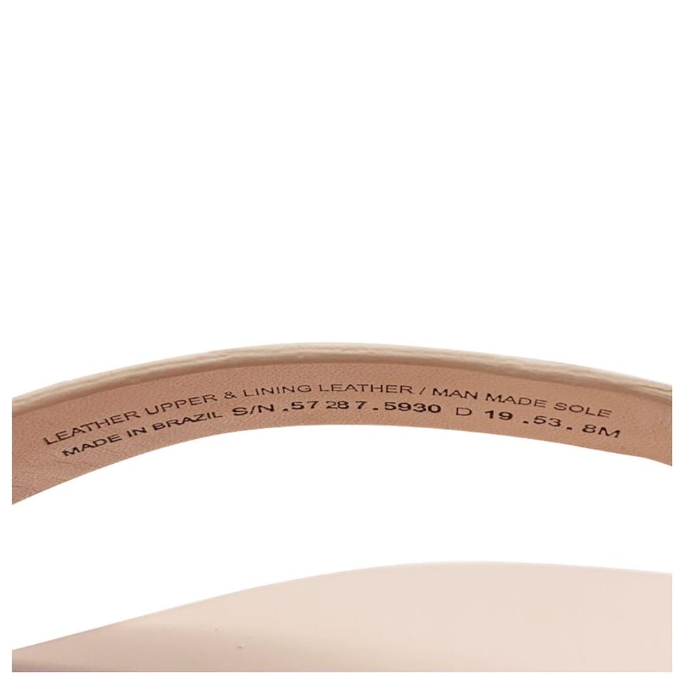 Tory Burch Pink Manon Women's Embossed Leather Flip-flops Sandals