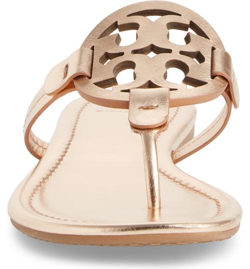 Tory Burch Pink Miller Flip Flop Rose Gold Sandals