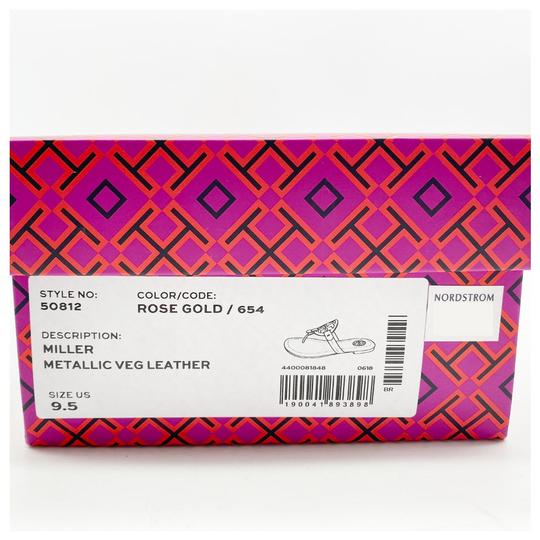 Tory Burch Pink Miller Flip Flop Rose Gold Sandals