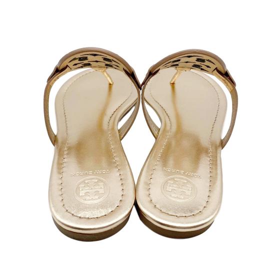 Tory Burch Pink Miller Flip Flop Rose Gold Sandals