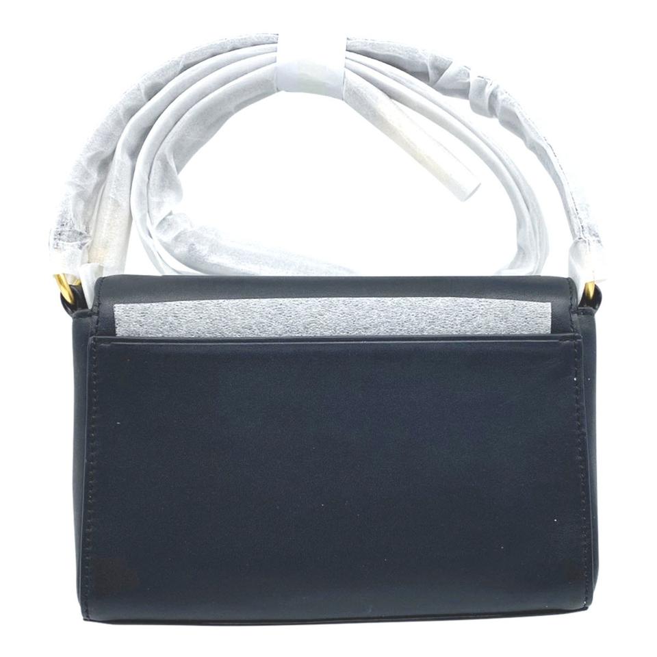 Tory Burch Top Handle Mini Miller Black Leather Shoulder Bag