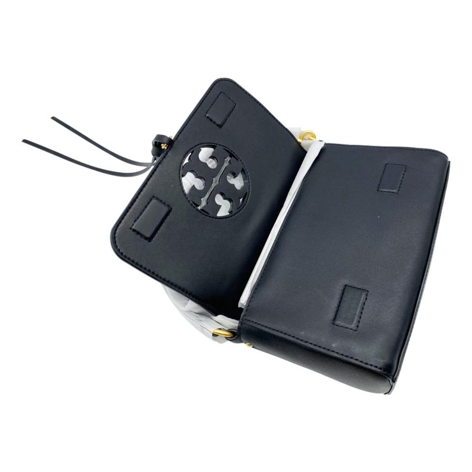 Tory Burch Top Handle Mini Miller Black Leather Shoulder Bag