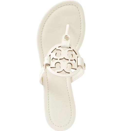Tory Burch White Miller Flip Flop Sandals