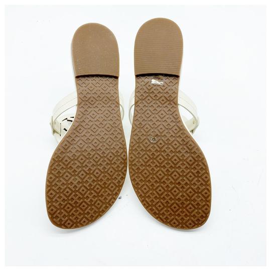 Tory Burch White Miller Flip Flop Sandals