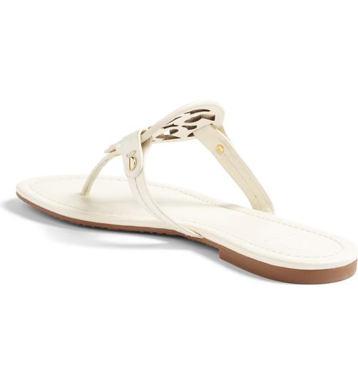 Tory Burch White Miller Flip Flop Sandals
