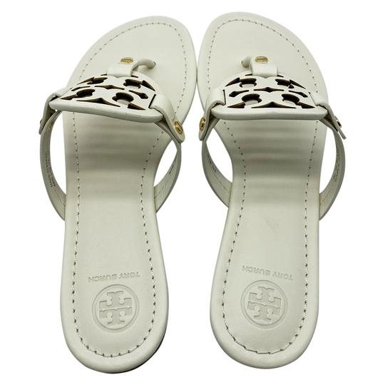 Tory Burch White Miller Flip Flop Sandals