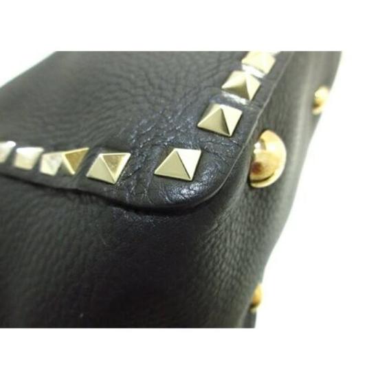 Valentino Bag Garavani Rockstud Medium Black Leather Tote