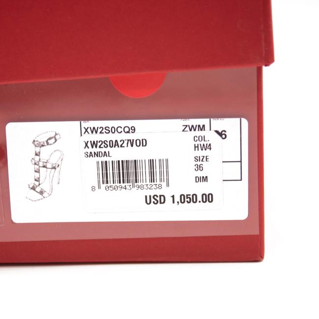 Valentino Beige Roman Stud T-strap Sandal Eu36 Pumps