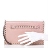 Valentino Clutch Nappa Rockstud Light Pink Leather Wristlet