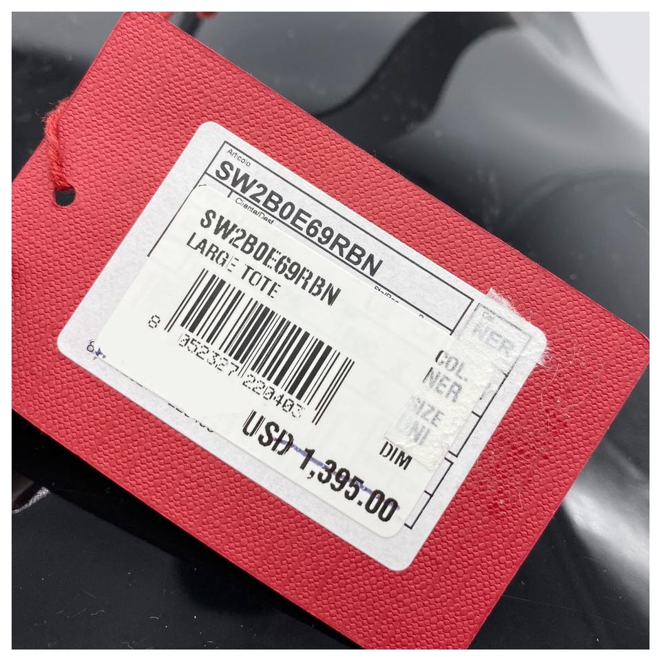 Valentino Large Escape V-logo Black Pvc Tote