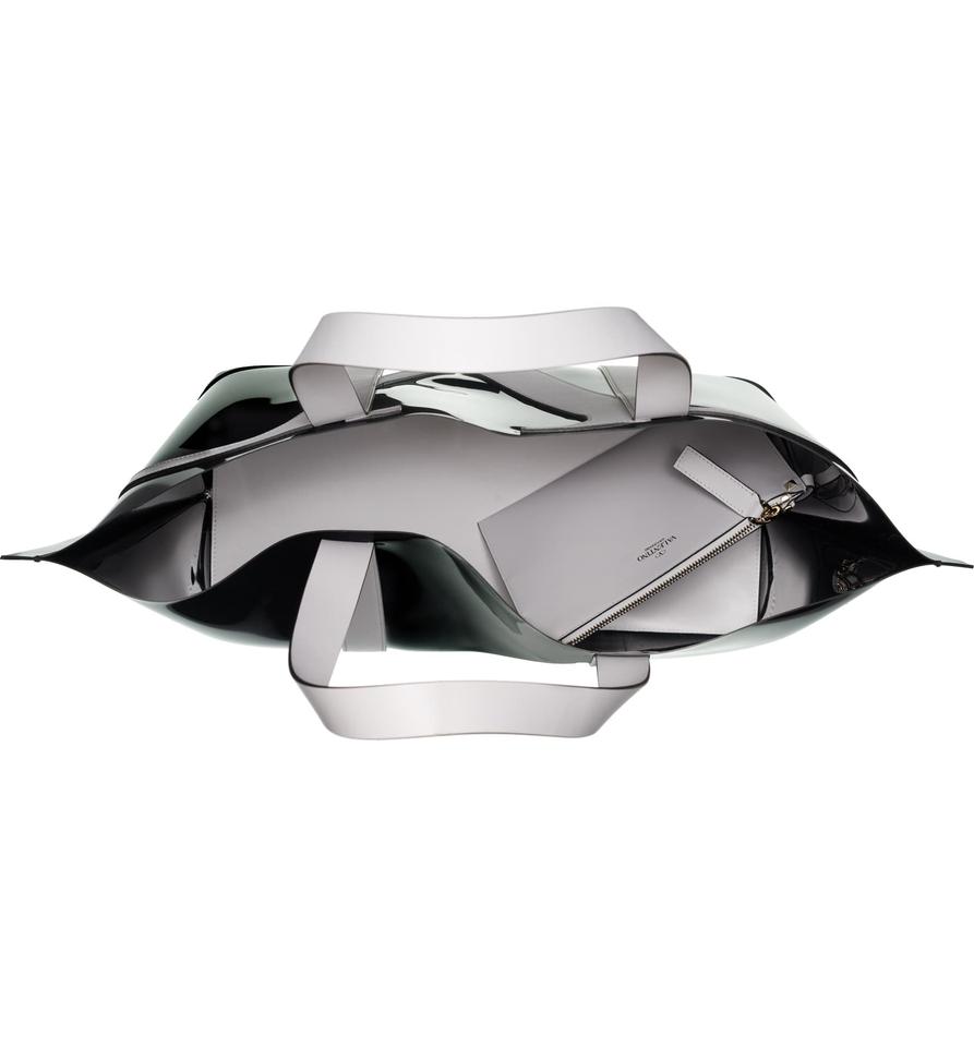 Valentino Large Escape V-logo Black Pvc Tote