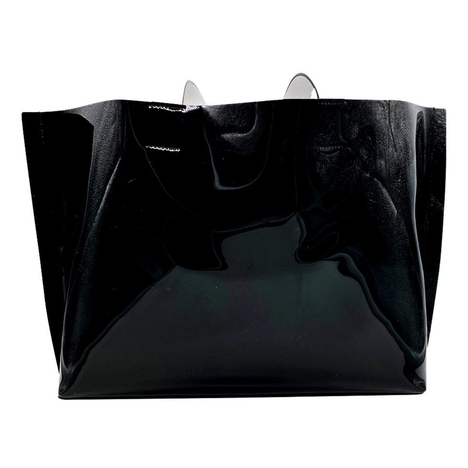 Valentino Large Escape V-logo Black Pvc Tote