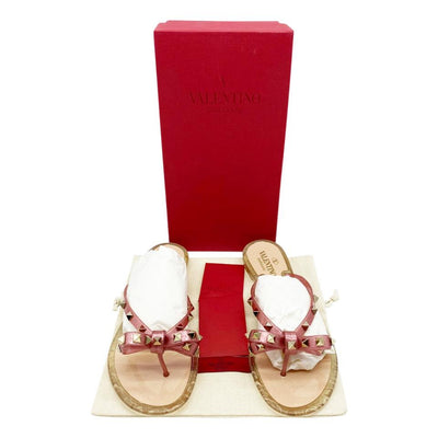 Valentino Pink Jelly Rockstud Thong Sandals EU 41