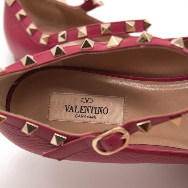 Valentino Red Rockstud Mary Jane Pointed Toe Eu38.5 Flats