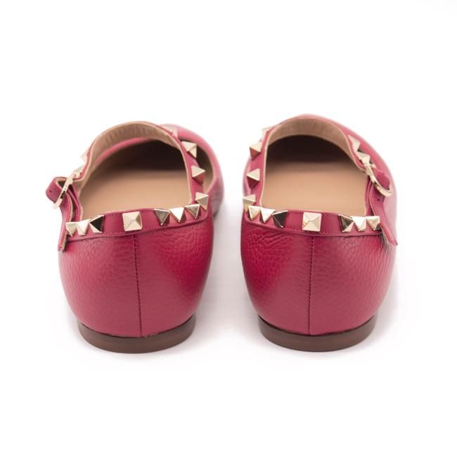 Valentino Red Rockstud Mary Jane Pointed Toe Eu38.5 Flats