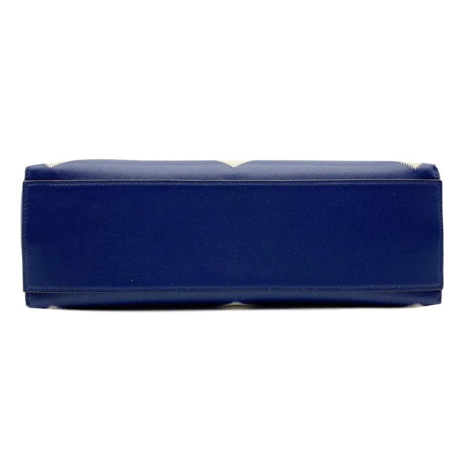 Valentino Small Rockstud Blue Leather Tote