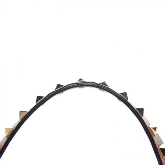 Valentino Vitello Medium Rockstud Beige Leather Tote